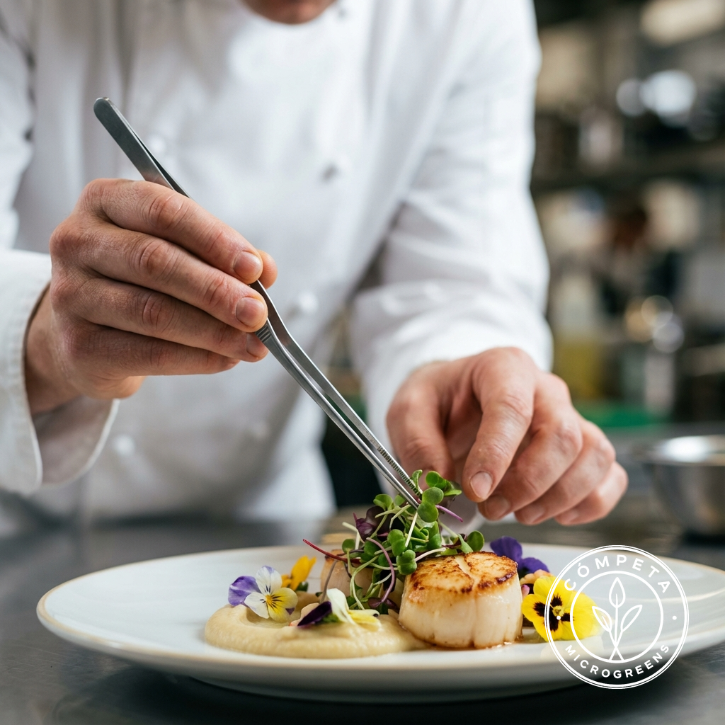 Microgreens Gallery: chef_plating.png